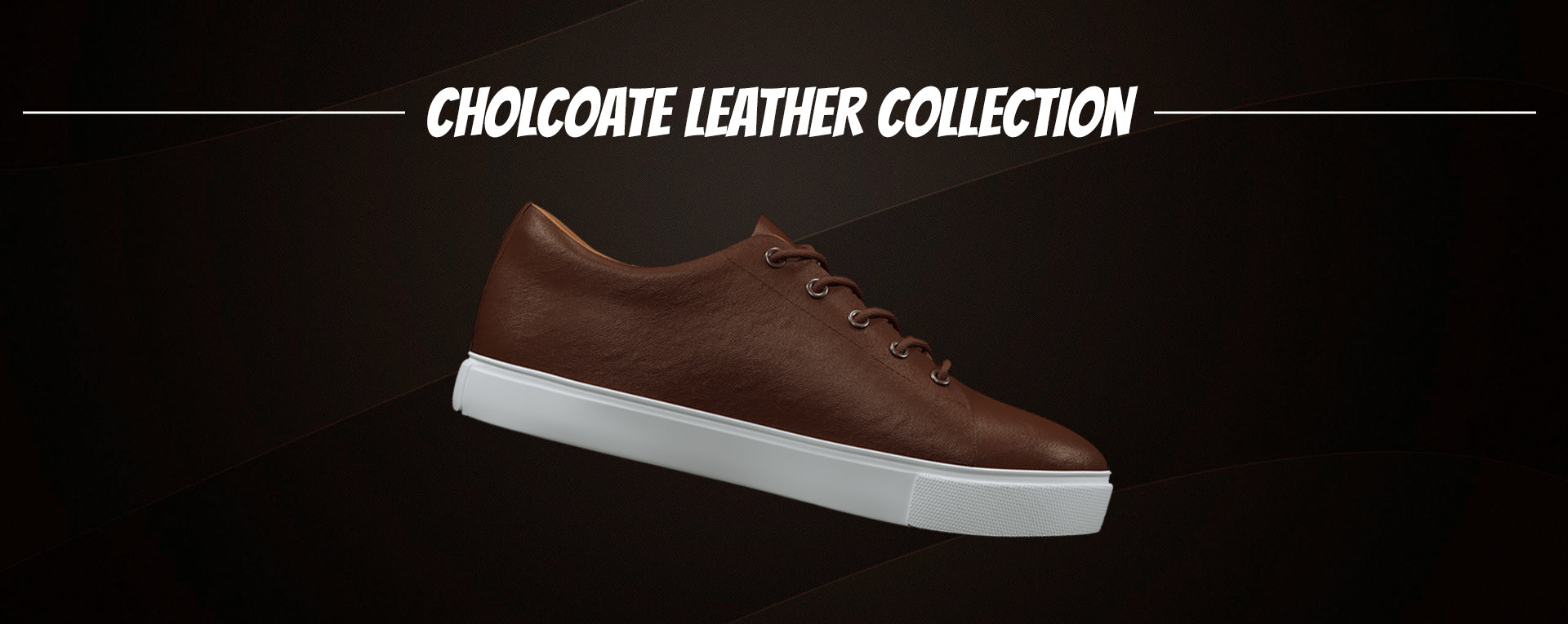 Chocolate Leather, Casual Sneaker Shoes for Men