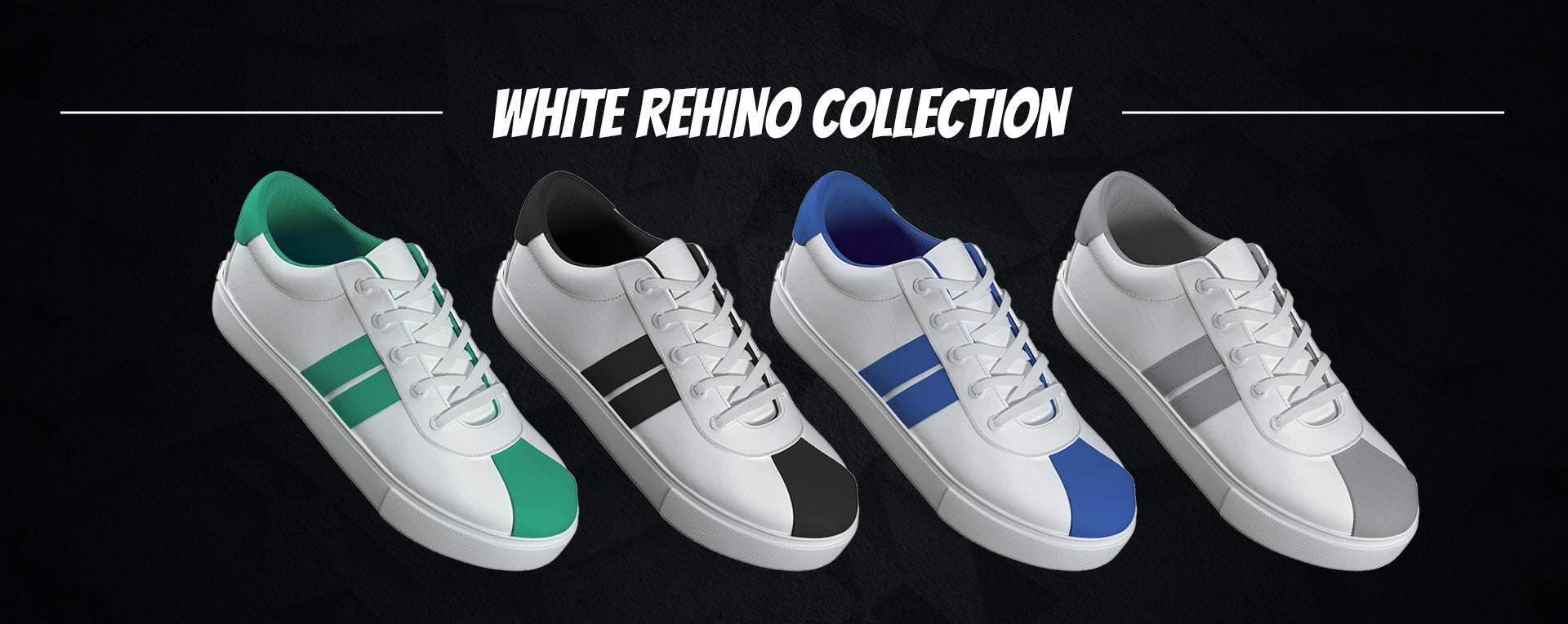 White Rhino, Casual White Sneaker Shoes for Men