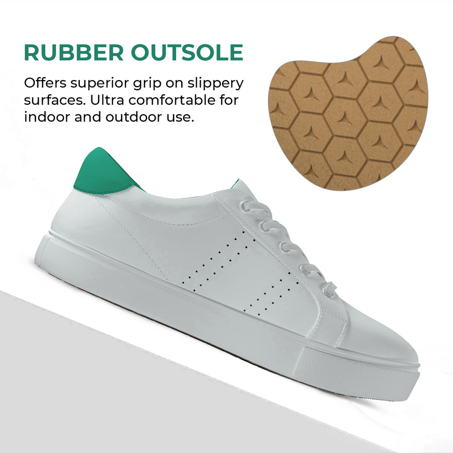 Lunar Leather, Casual White Sneaker Shoes for Men