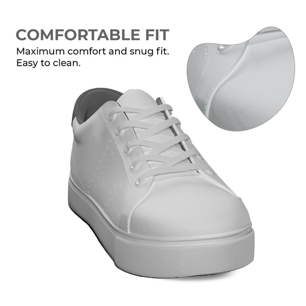 Lunar Leather, Casual White Sneaker Shoes for Men