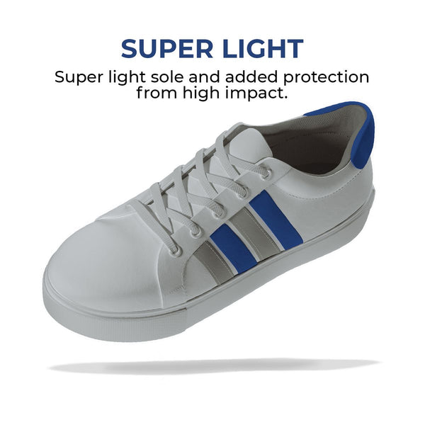 Arctic Stripe, Casual White Sneaker Shoes for Men