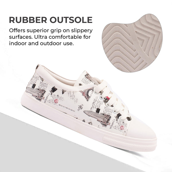 French Rose, Casual Sneaker Shoes for Women