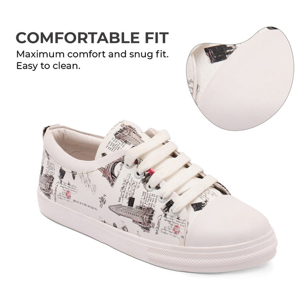 French Rose, Casual Sneaker Shoes for Women