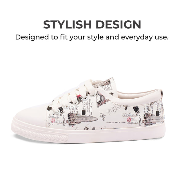 French Rose, Casual Sneaker Shoes for Women