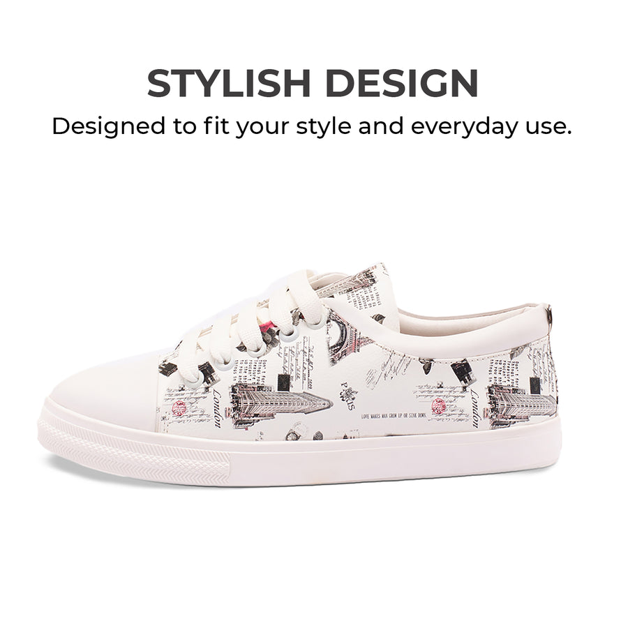 French Rose, Casual Sneaker Shoes for Women