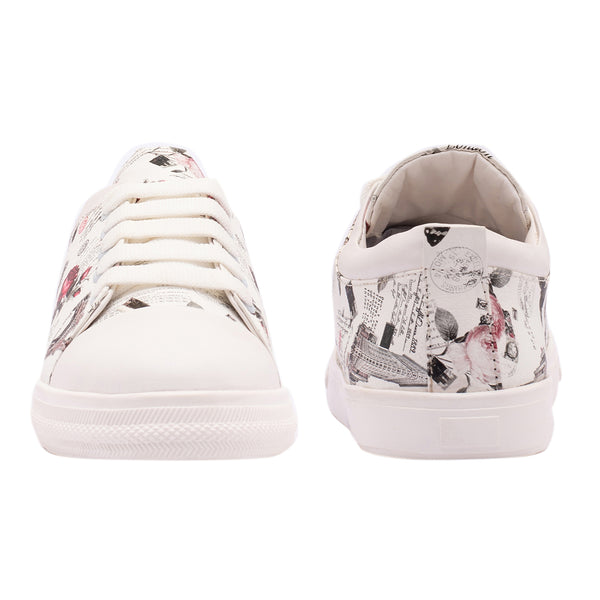 French Rose, Casual Sneaker Shoes for Women