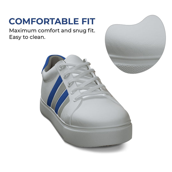 Arctic Stripe, Casual White Sneaker Shoes for Men