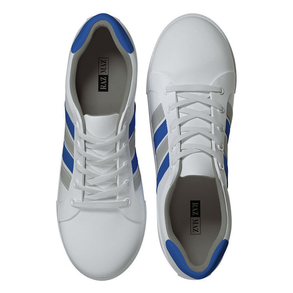 Arctic Stripe, Casual White Sneaker Shoes for Men