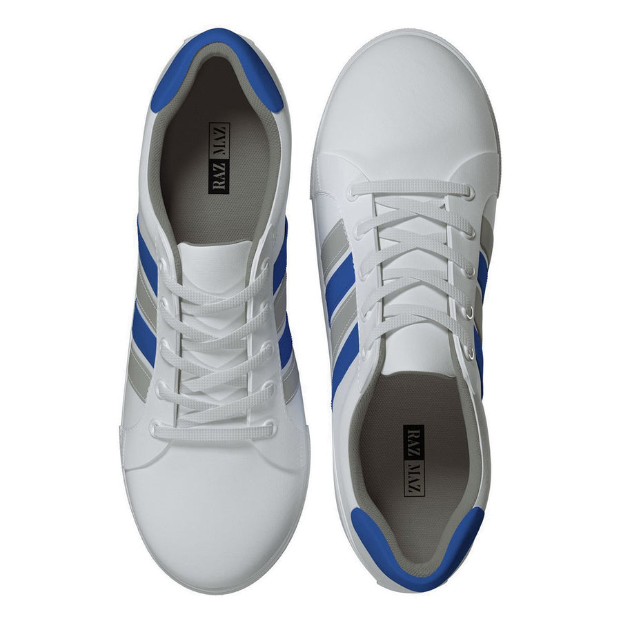 Arctic Stripe, Casual White Sneaker Shoes for Men